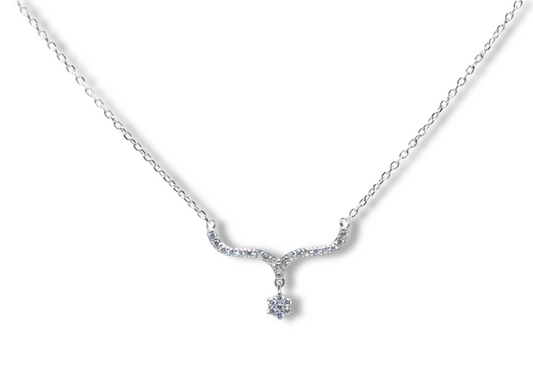 necklace for women made by pure silver 925k PLATED PLATINUM