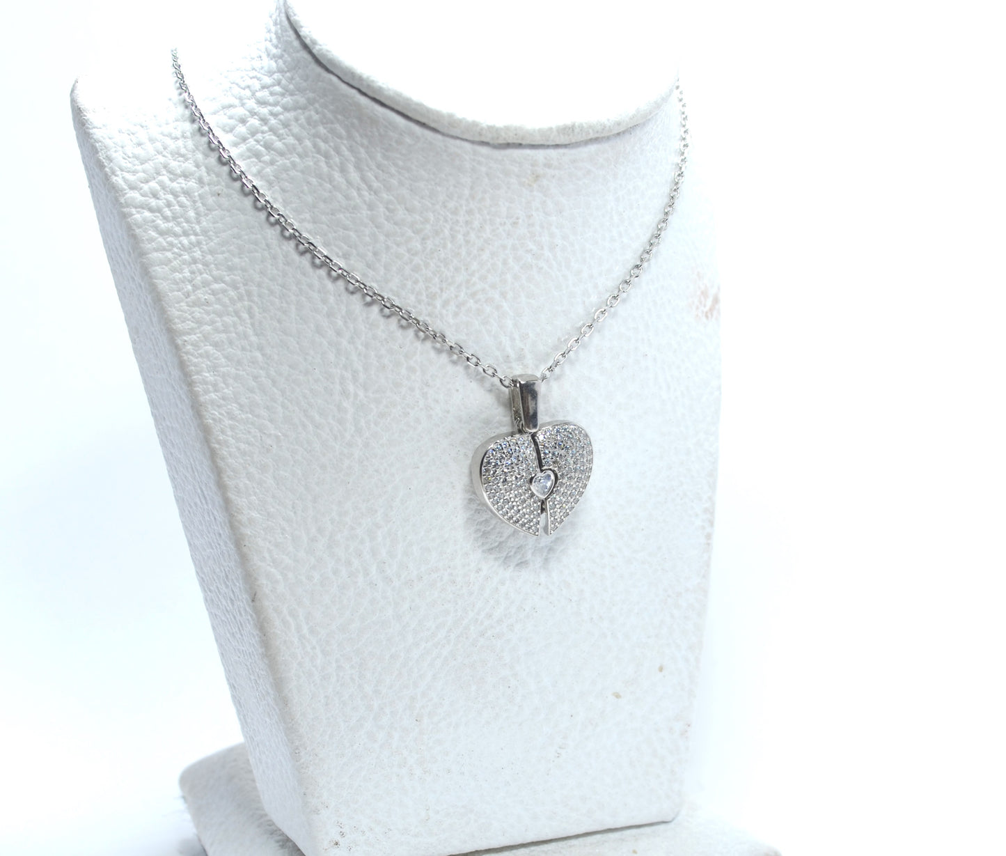 necklace for women made by pure silver 925k PLATED PLATINUM (you can write your name inside)