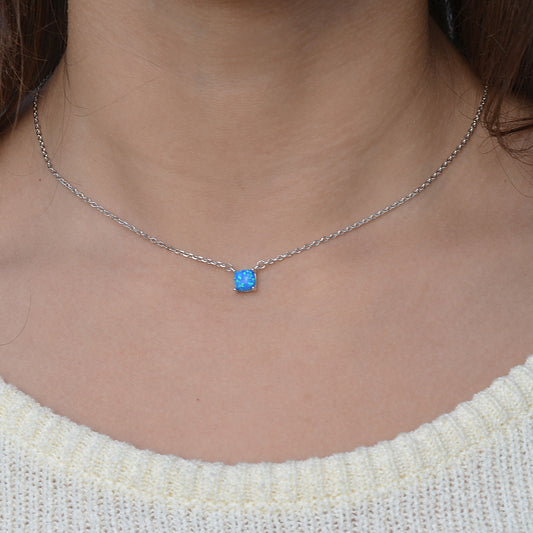 new opal necklace for women silver 925k italian