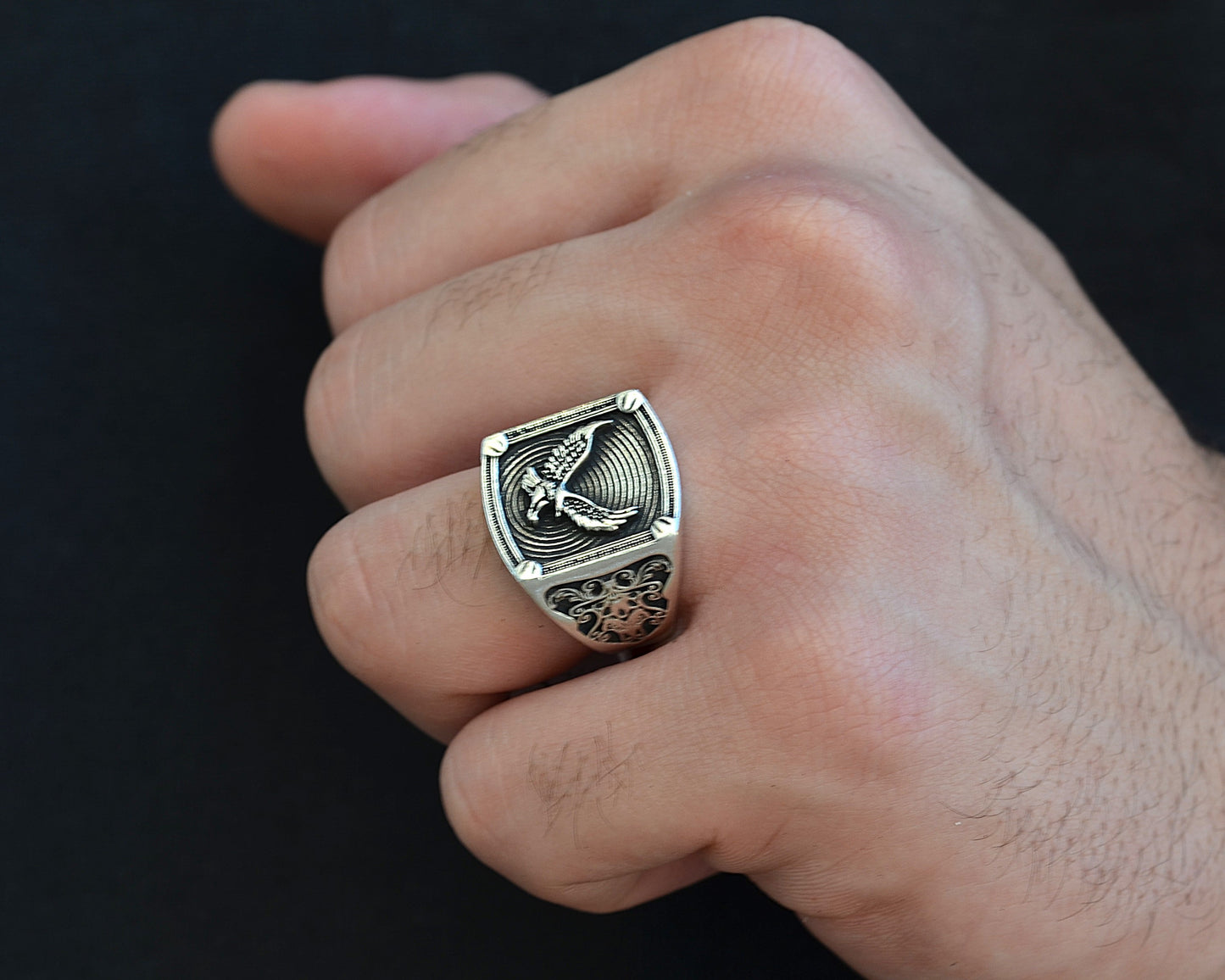 ring for men silver 925k