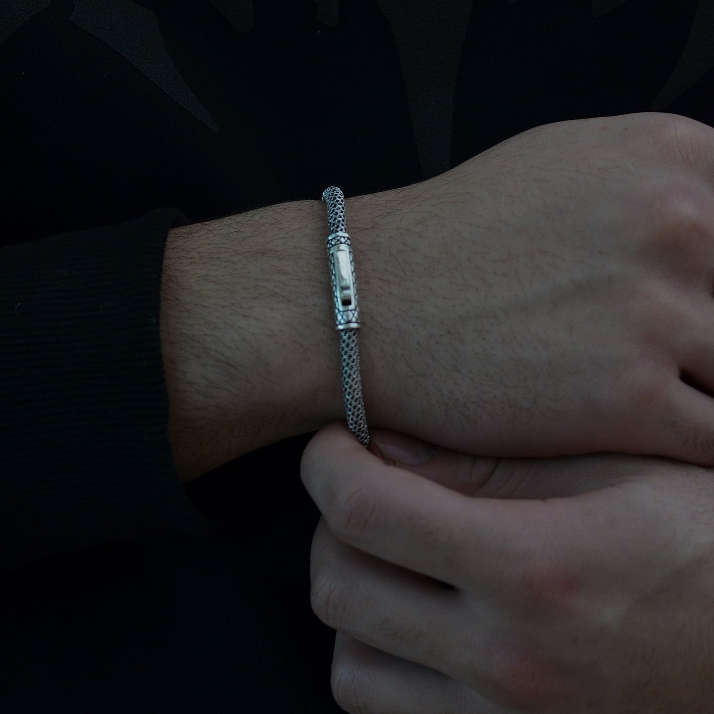 new  bracelet for men heavy one silver 925k italian silver