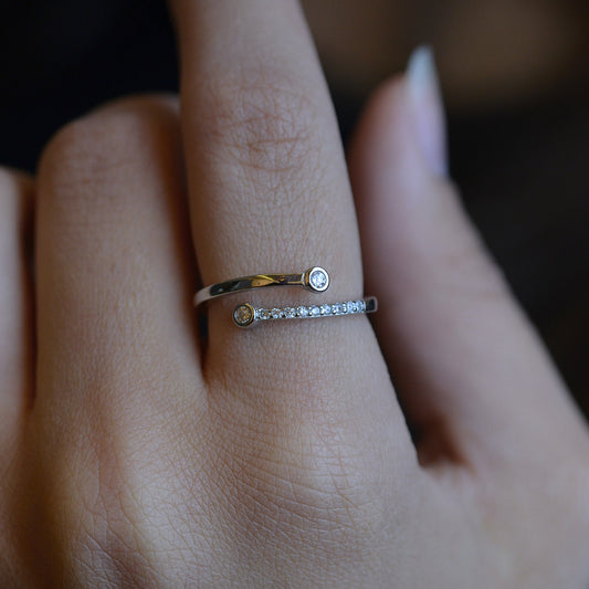 Circle ring silver 925k