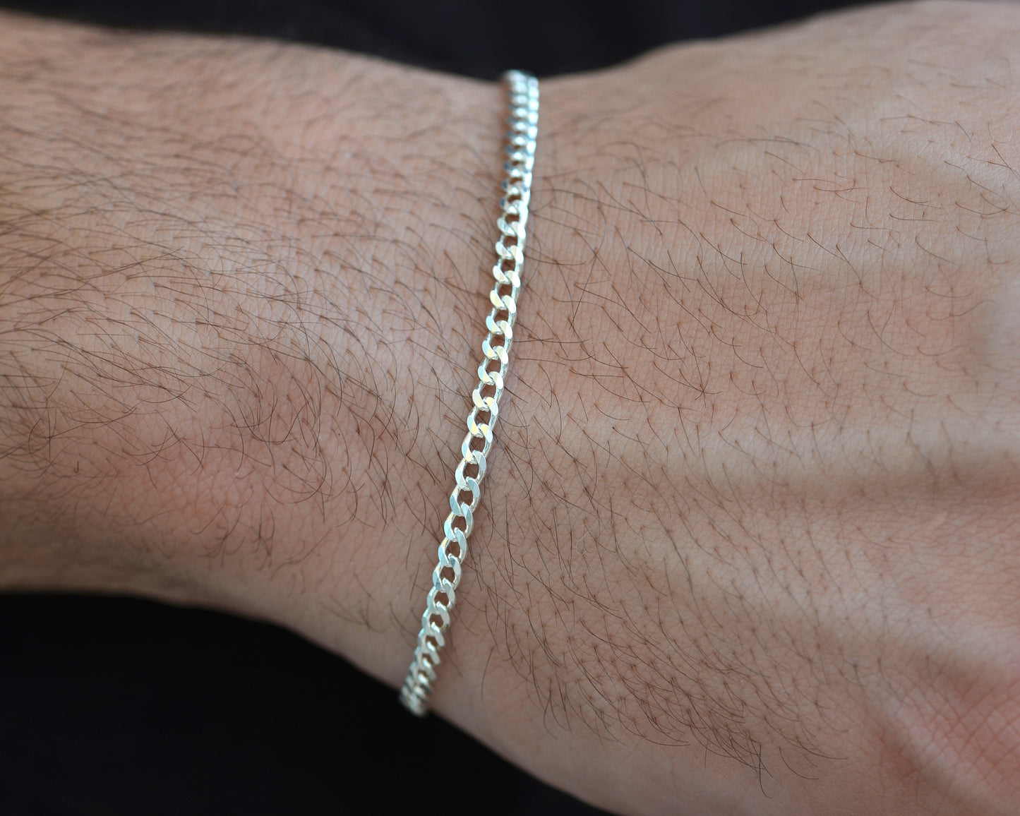 BRACELET FOR MEN GROMET SILVER 925k