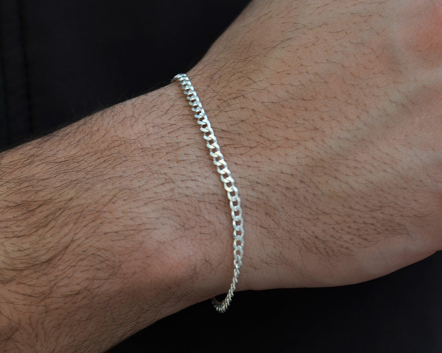 BRACELET FOR MEN GROMET SILVER 925k
