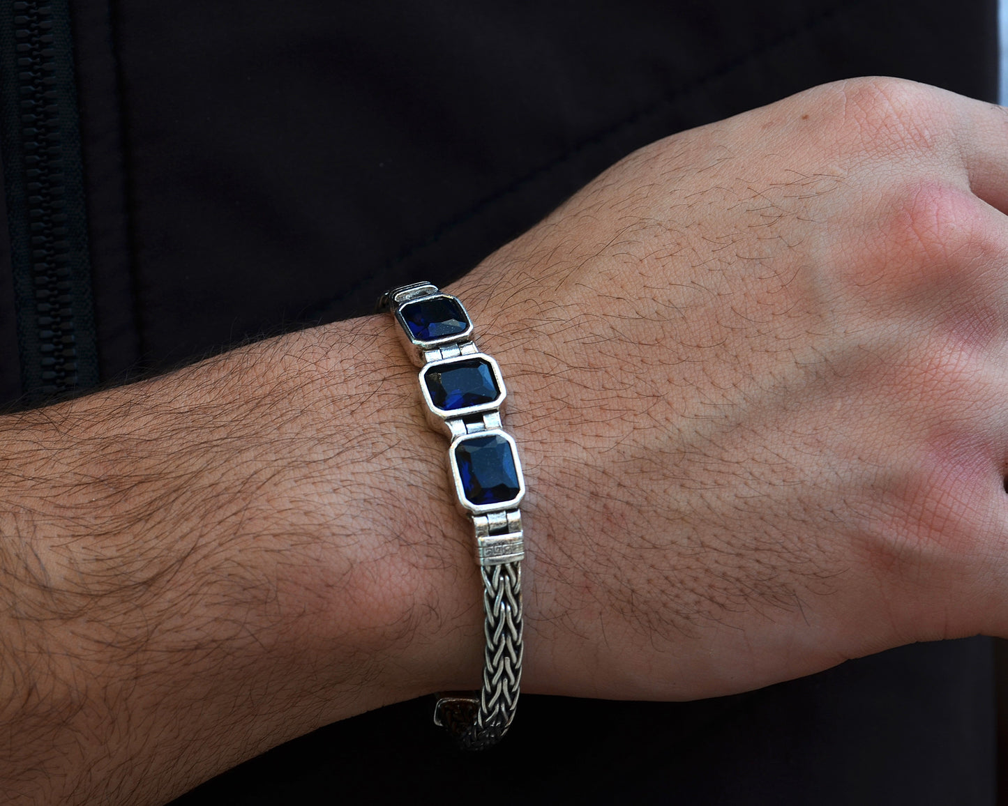 BRACELET FOR MEN PURE SILVER 925K