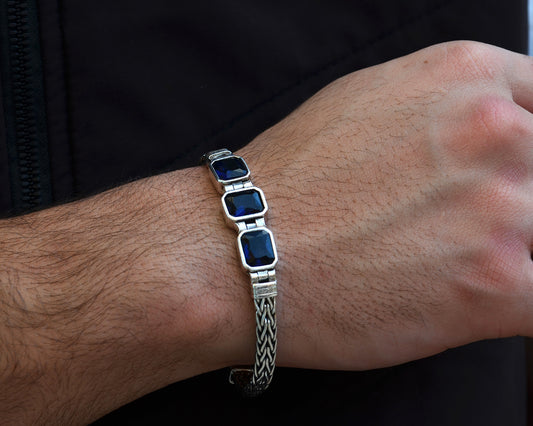 BRACELET FOR MEN PURE SILVER 925K