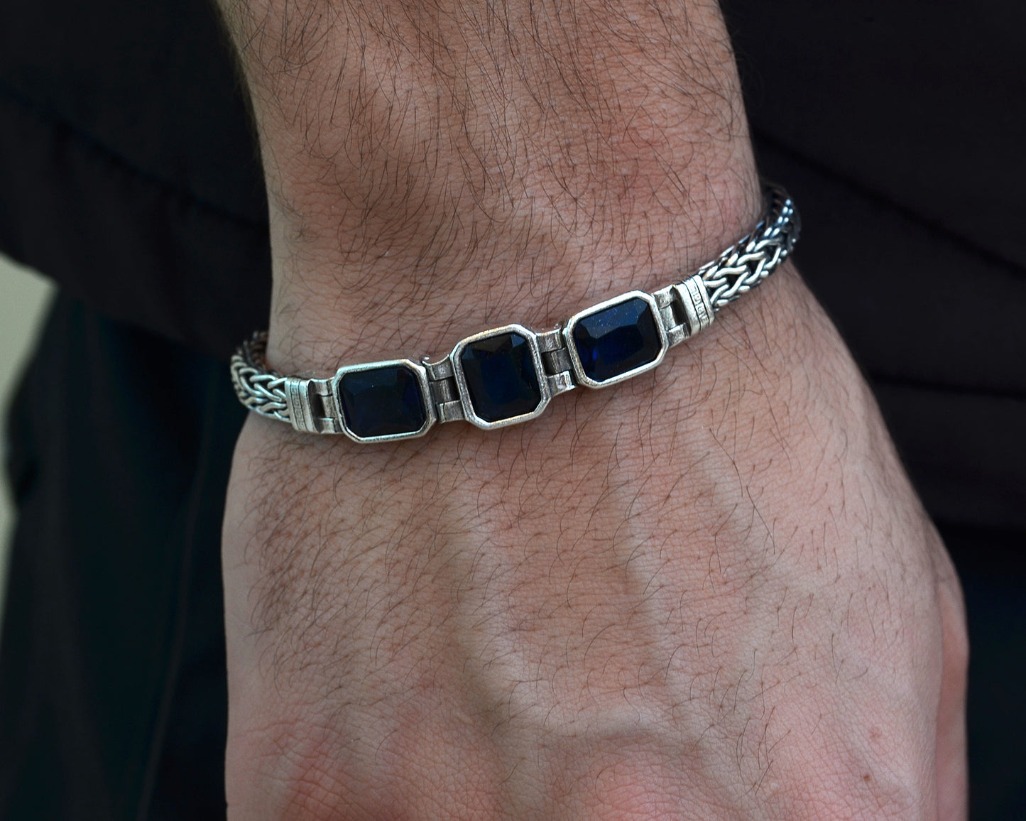BRACELET FOR MEN PURE SILVER 925K