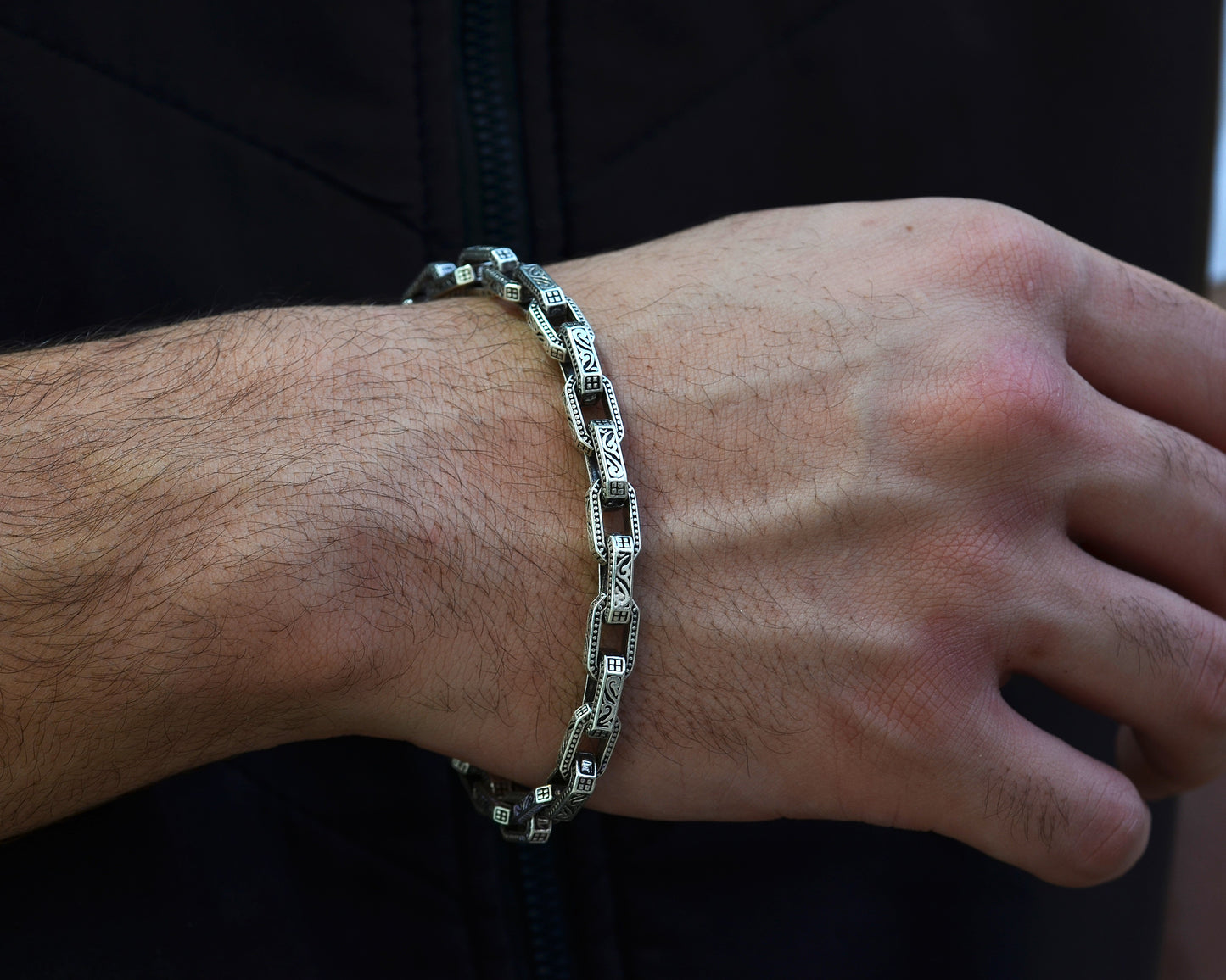 BRACELET FOR MEN SILVER 925k