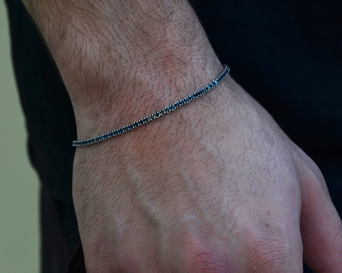 trendy bracelet for men italian silver 925k