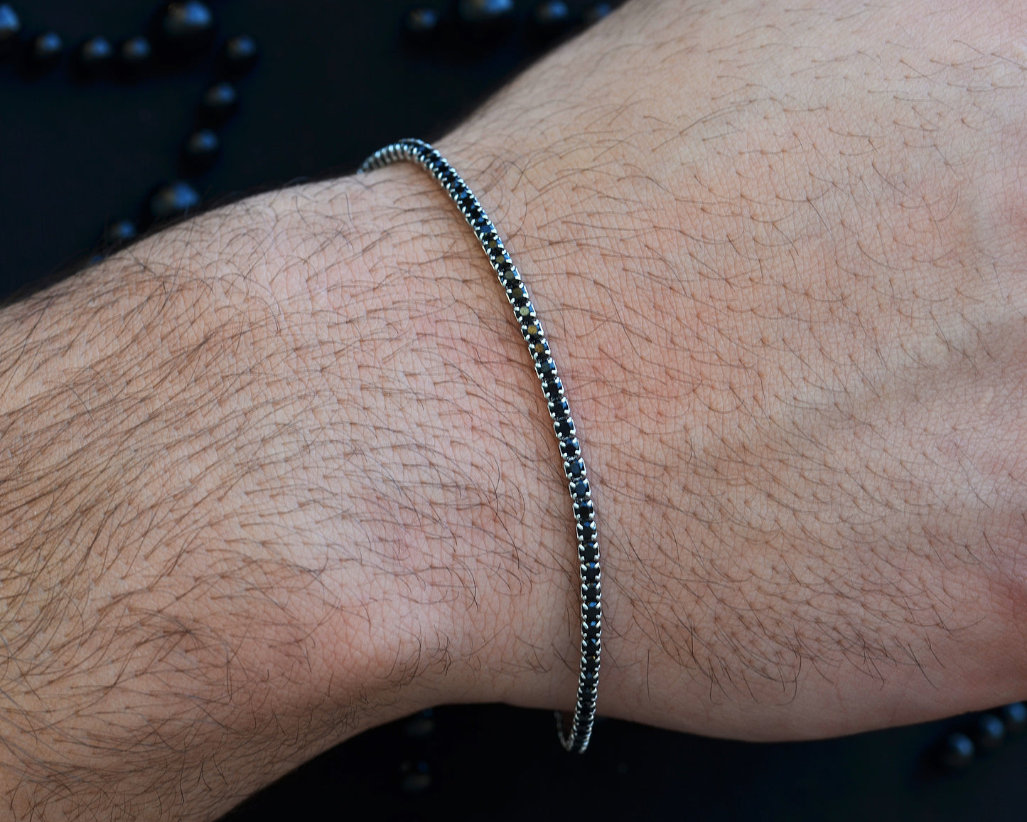trendy bracelet for men italian silver 925k