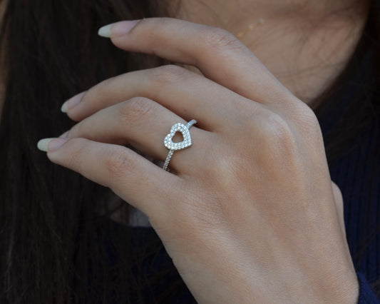 RING FOR WOMEN PURE SILVER 925k PLATEB BY PLATINUM