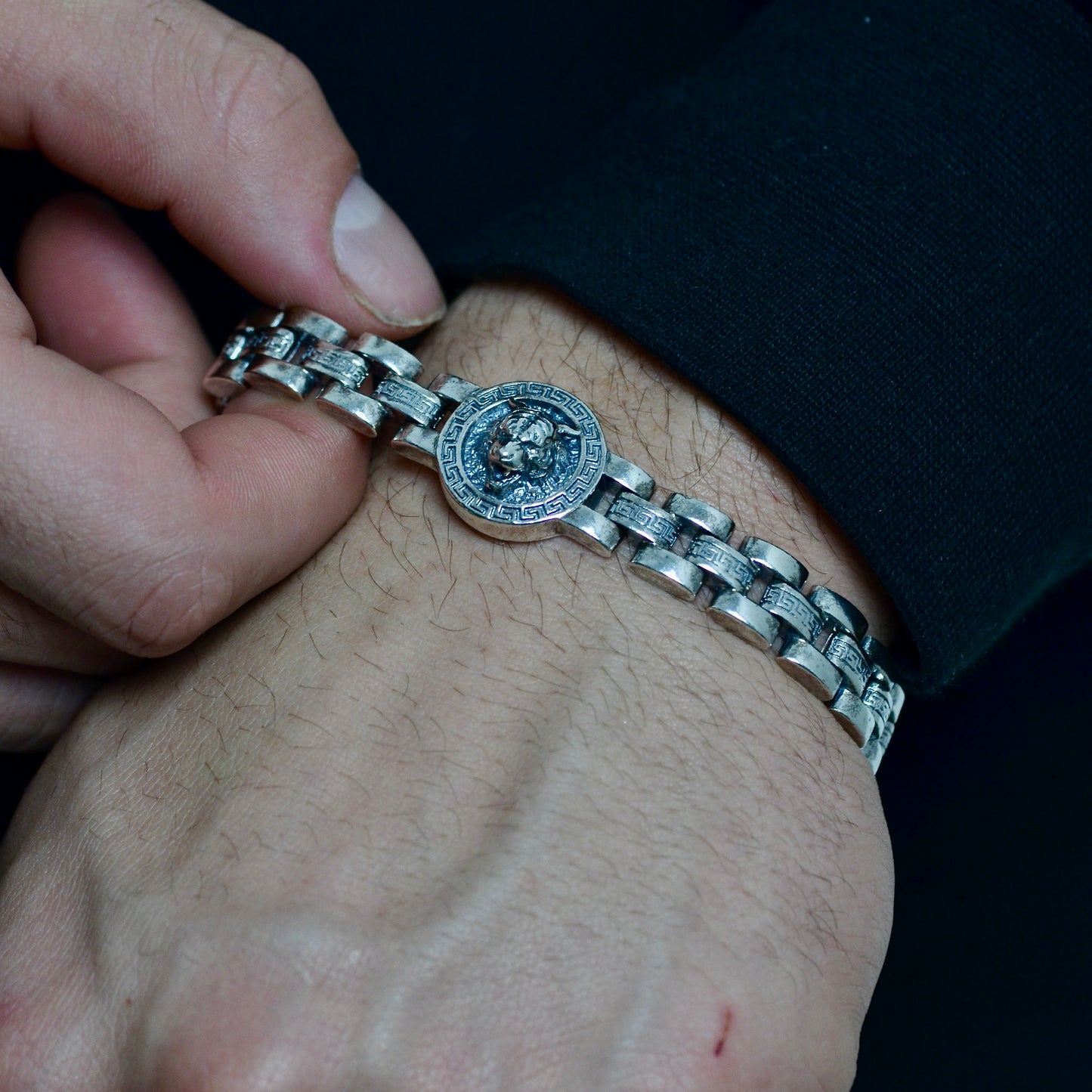 Tiger Head Bracelet silver 925k