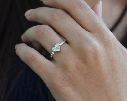 ring for women pure silver 925k PLATED BY PLATINUM