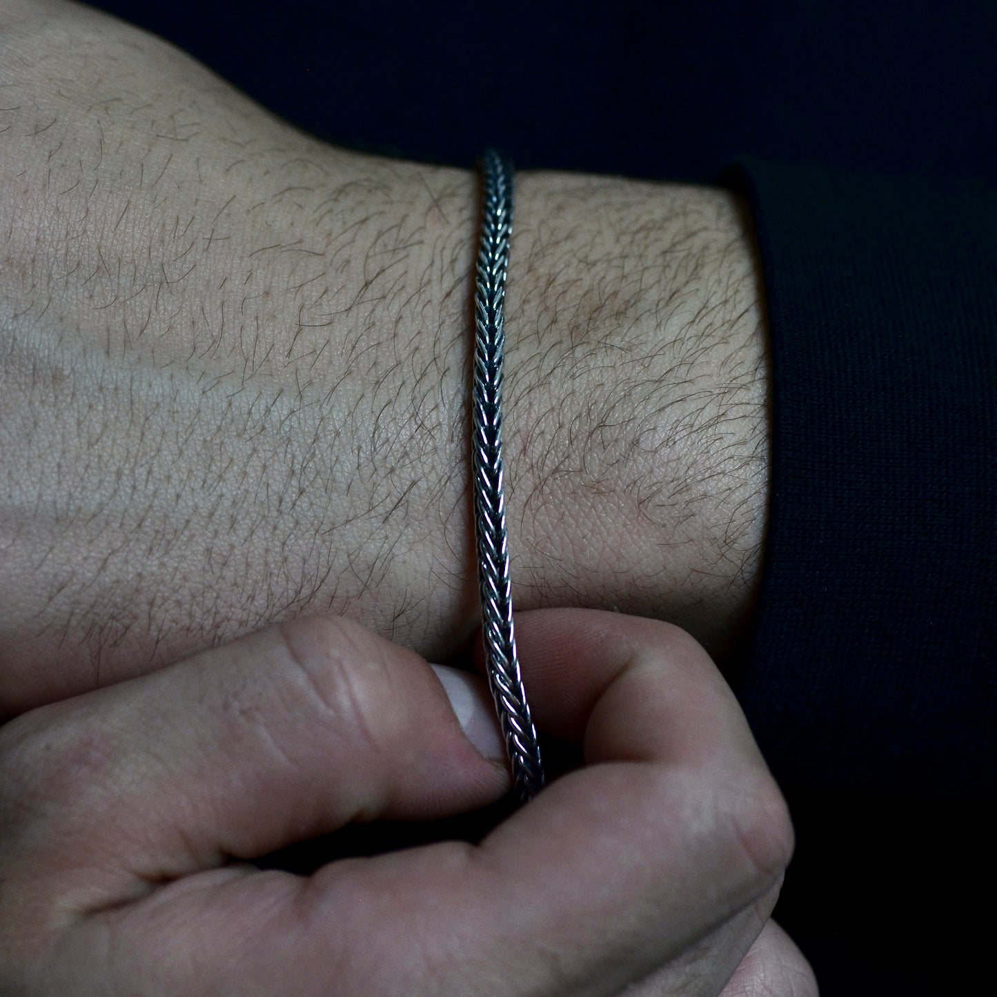 Luxury Braided Bracelet silver 925k