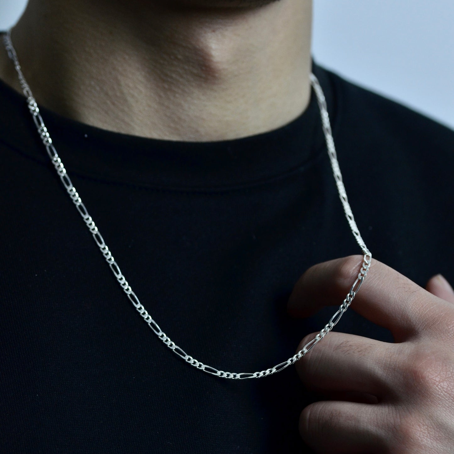 Modern carteir Silver Chain Necklace silver 925K