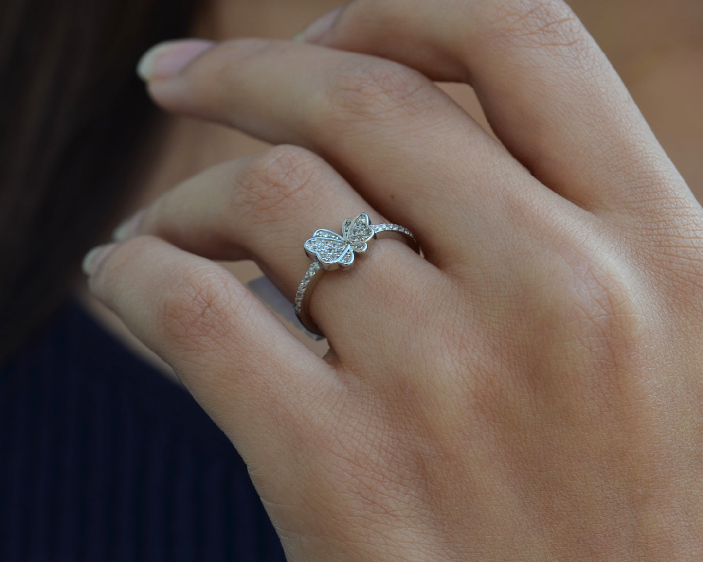 ring for women silver 925k plated by platinum