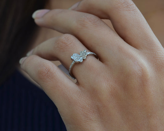 ring for women silver 925k plated by platinum