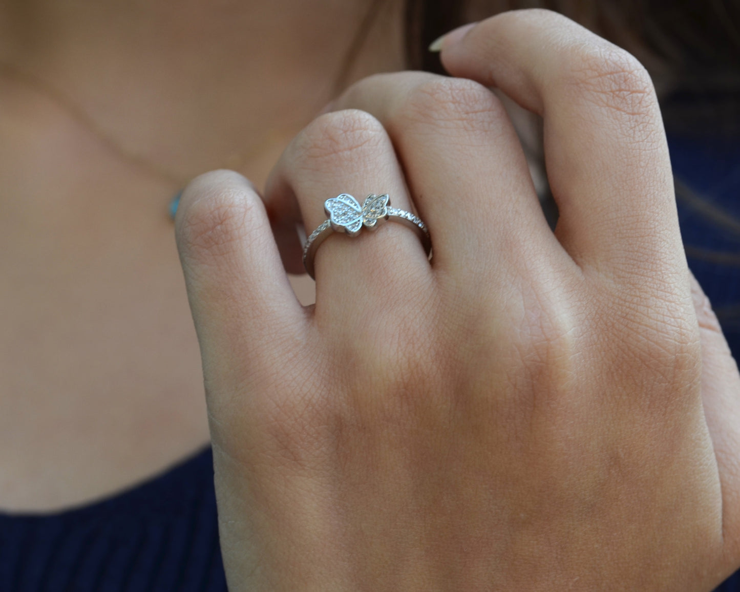 ring for women silver 925k plated by platinum