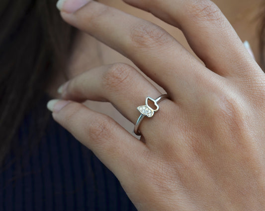 ring for women silver 925k plated by platinum