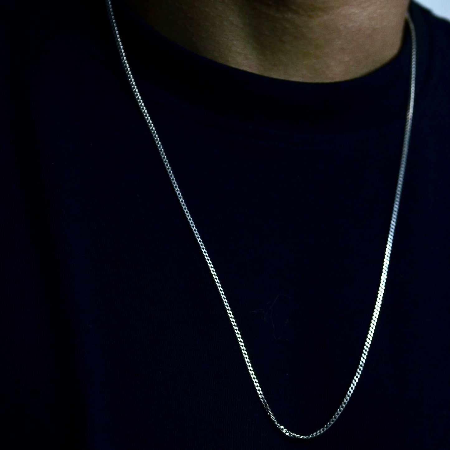Minimal Cable Silver Chain Necklace silver 925K