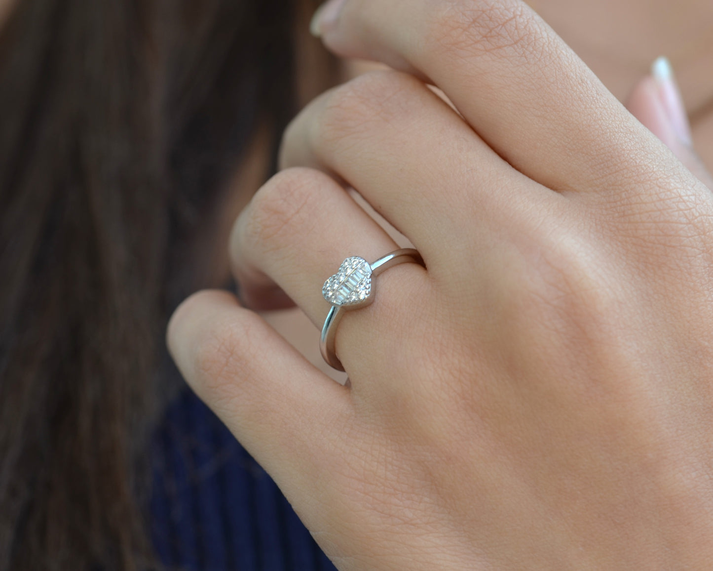 ring for women silver 925k plated by platinum