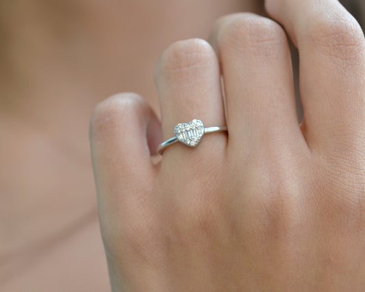 ring for women silver 925k plated by platinum