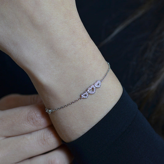 Infinity Radiance Bracelet Silver 925K