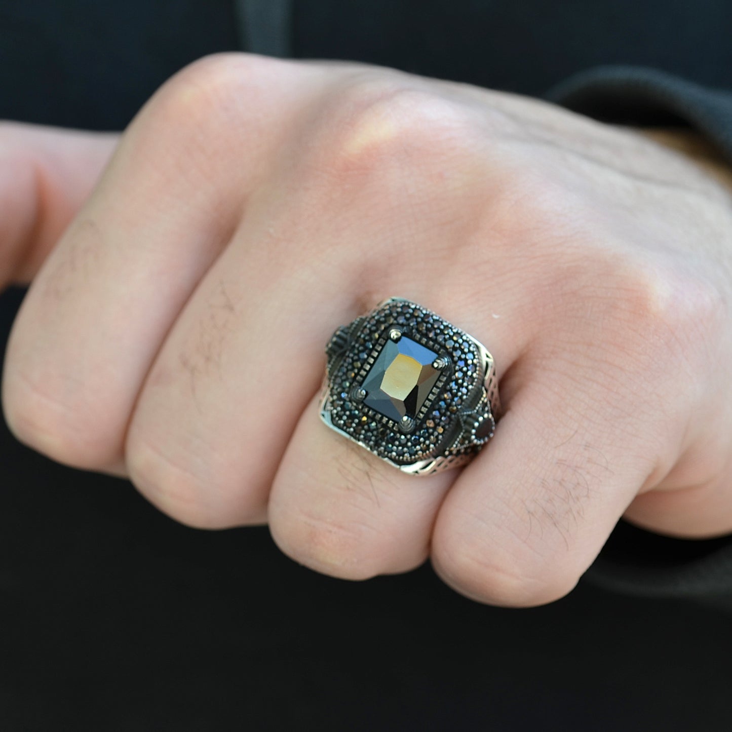 Titan Noir Ring silver 925k