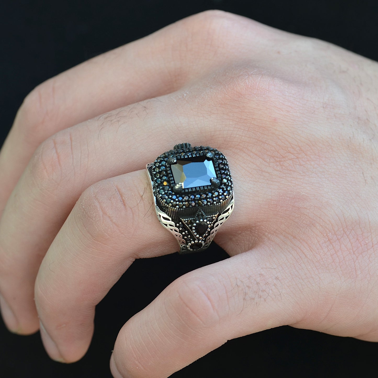 Titan Noir Ring silver 925k