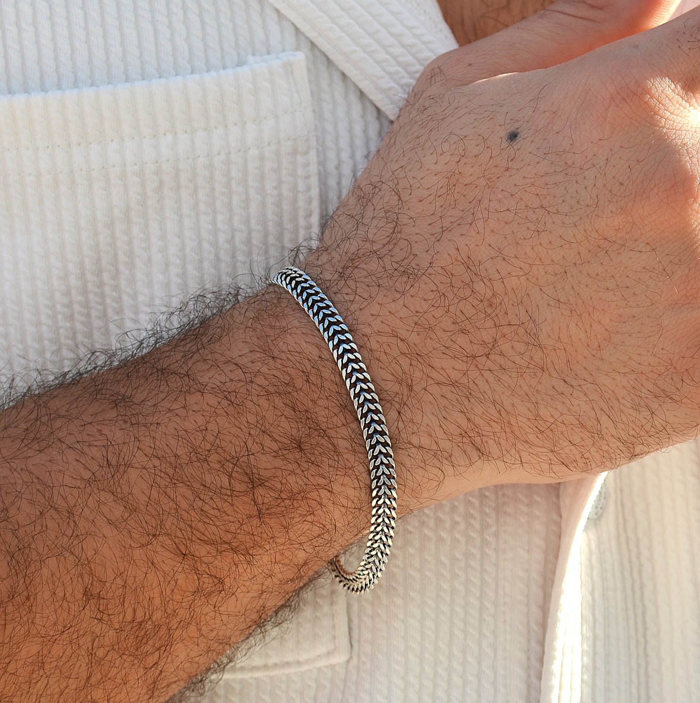 bracelet for men silver 925k italian