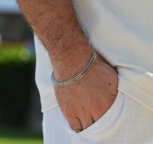 bracelet for men silver 925k italian
