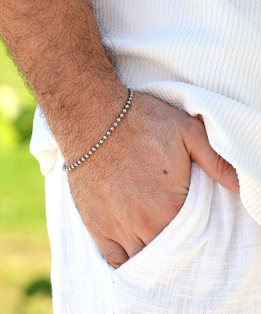 bracelet for men marine style silver 925k