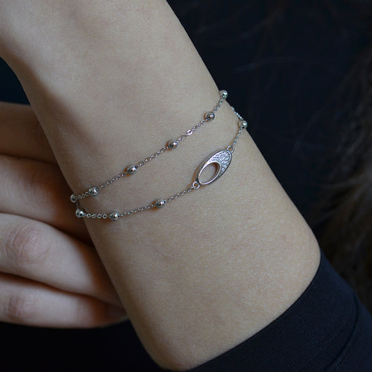 Luna Loop Bracelet Silver 925K