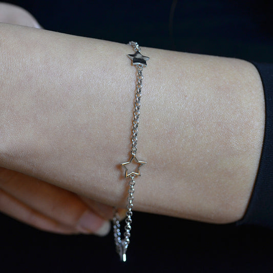 Moonlit Stars Bracelet Silver 925K