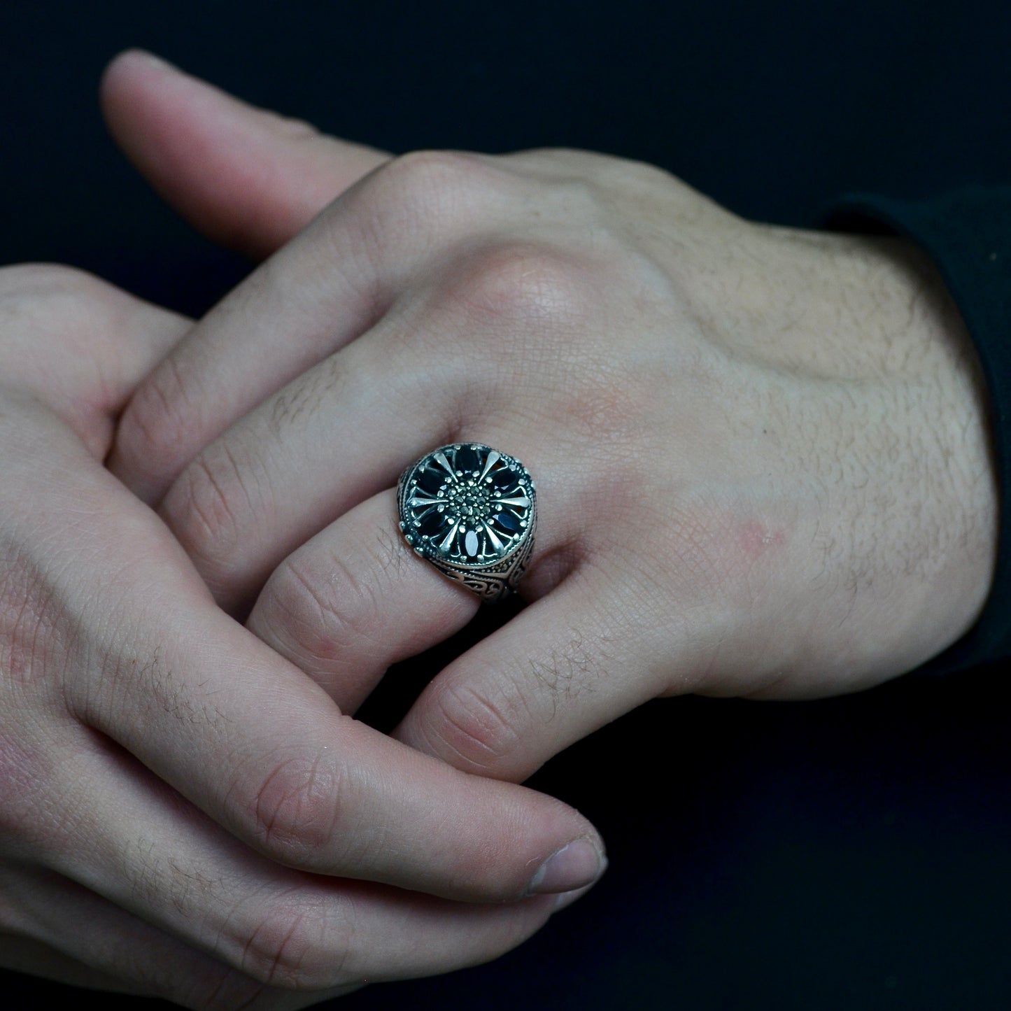 Solar Bloom Ring silver 925k
