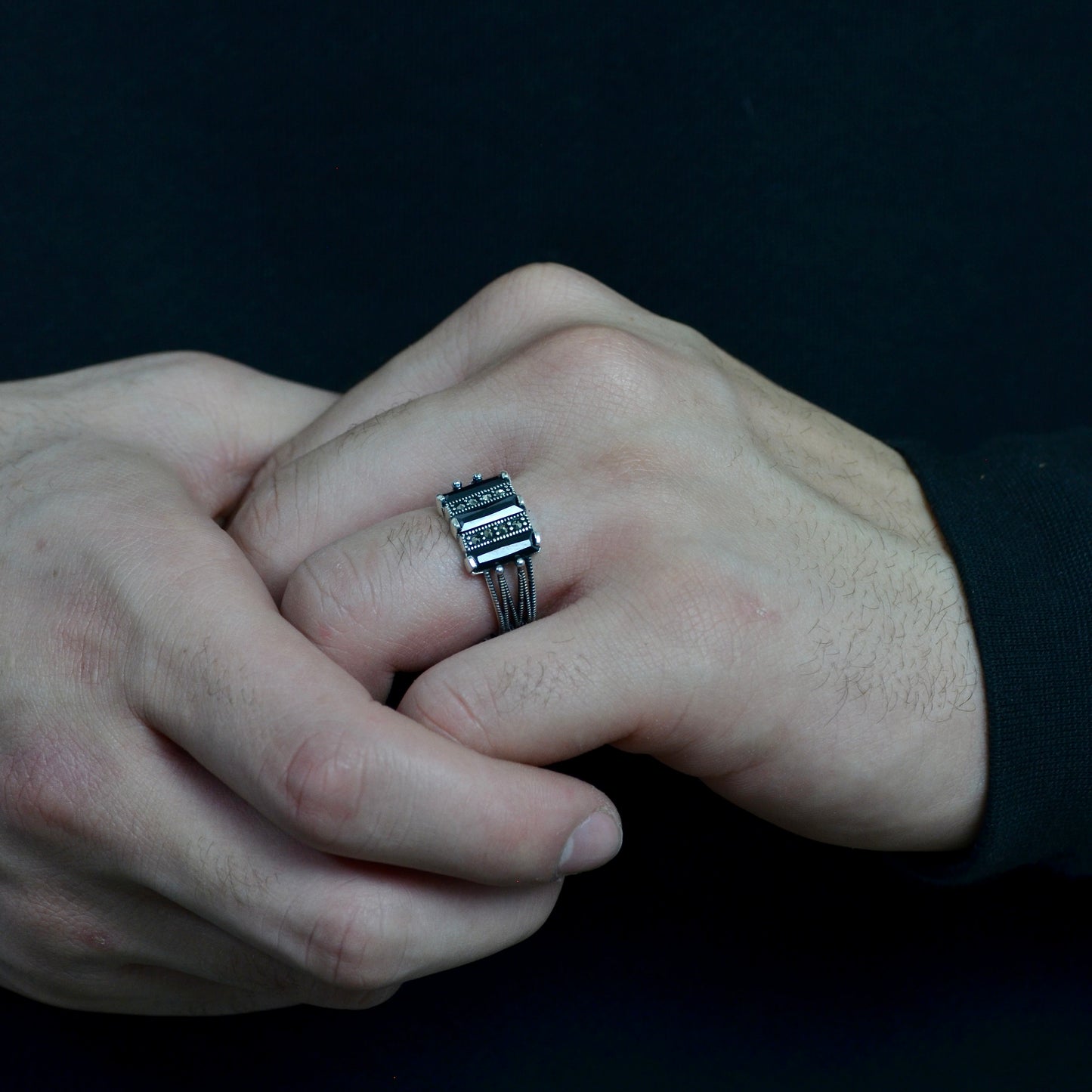 Urban Block Ring silver 925k