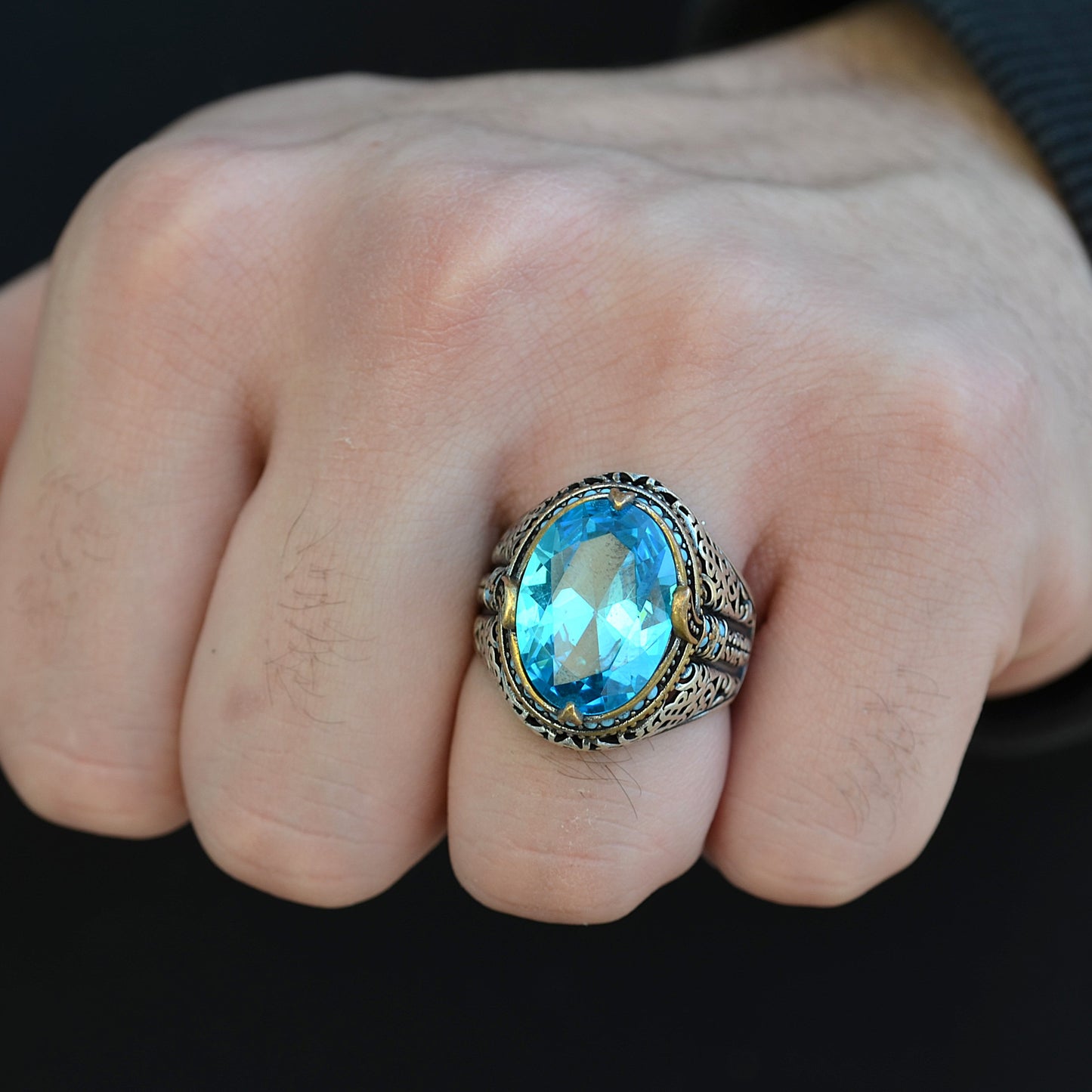 Royal Sky Blue Ring silver 925k