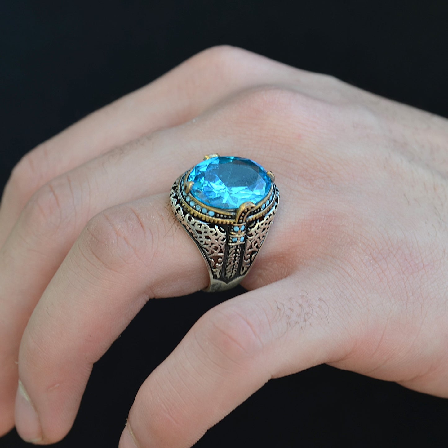 Royal Sky Blue Ring silver 925k