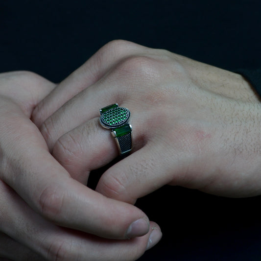 Green Essence Ring silver 925k
