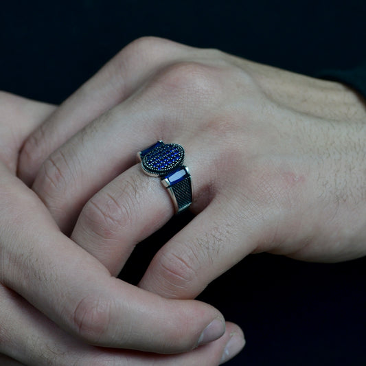 Blue Sovereign Ring silver 925k