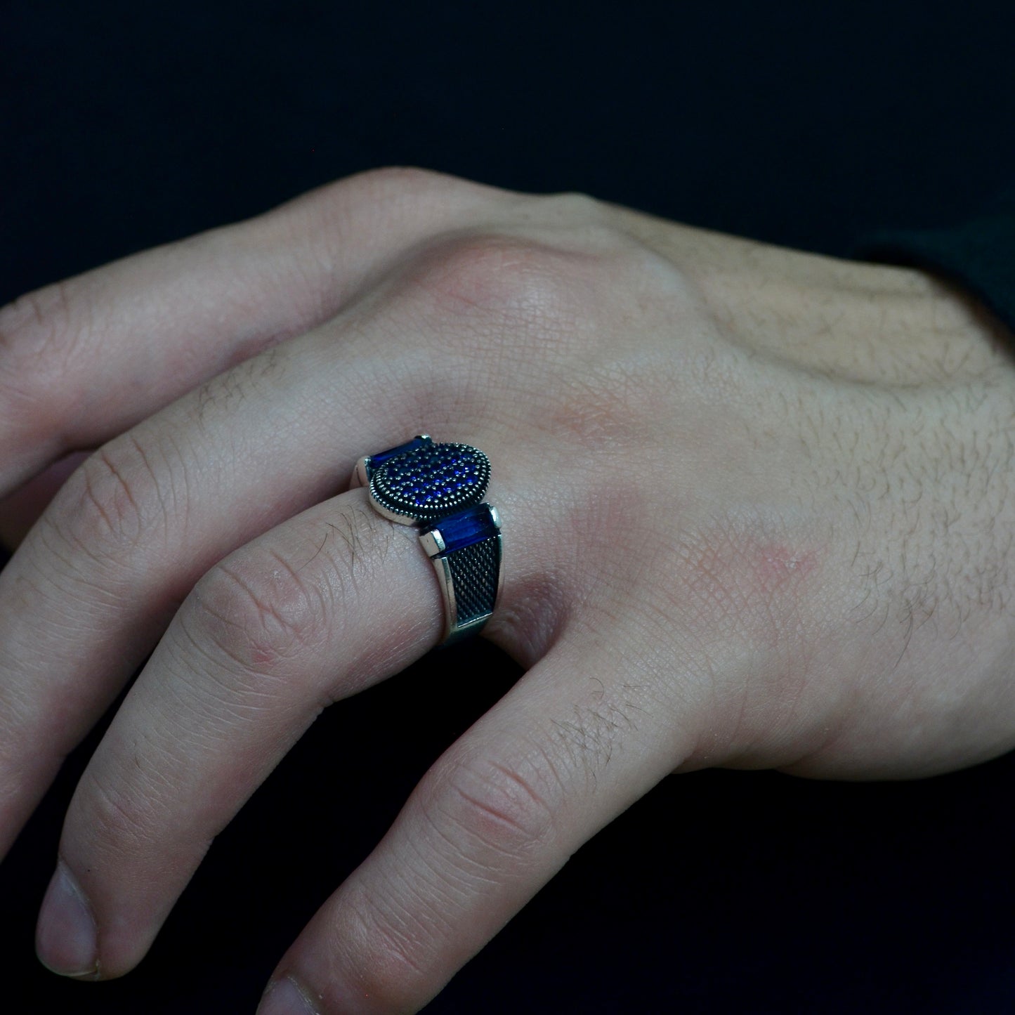 Blue Sovereign Ring silver 925k