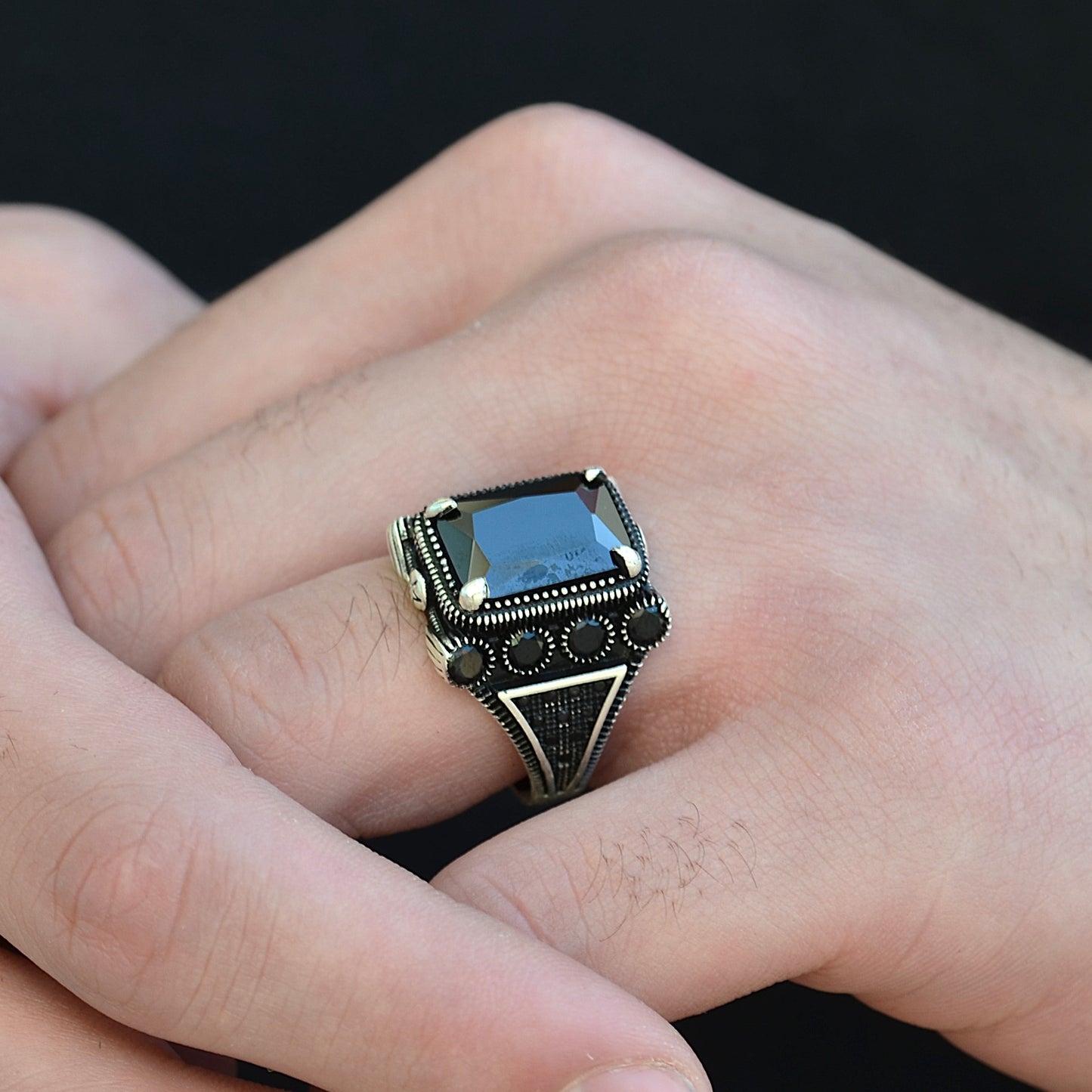 Noble Onyx Ring silver 925k