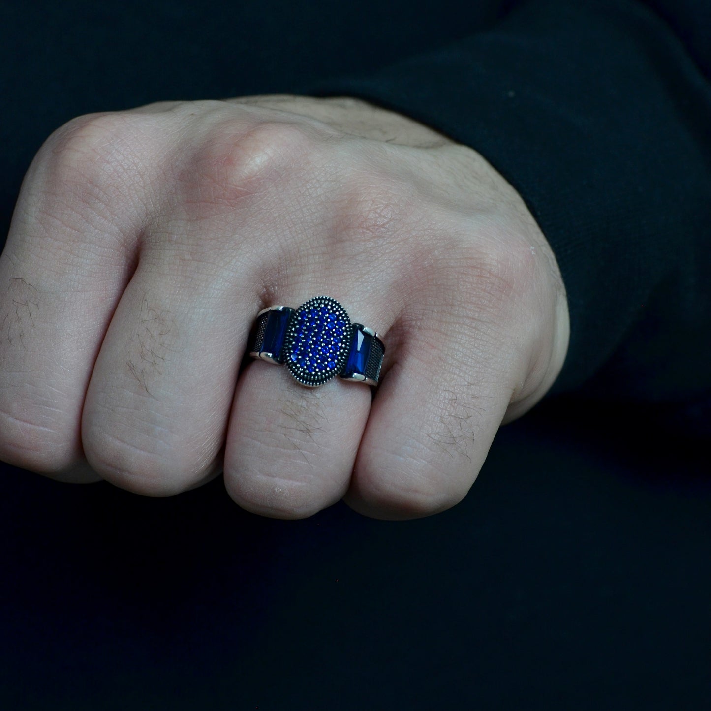 Blue Sovereign Ring silver 925k