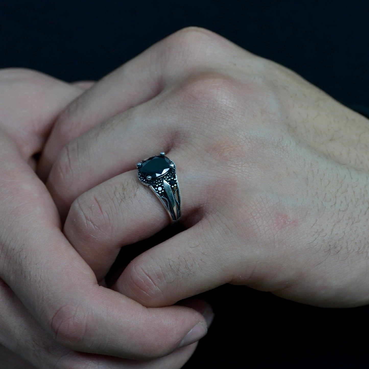 Noir Elegance Ring silver 925k