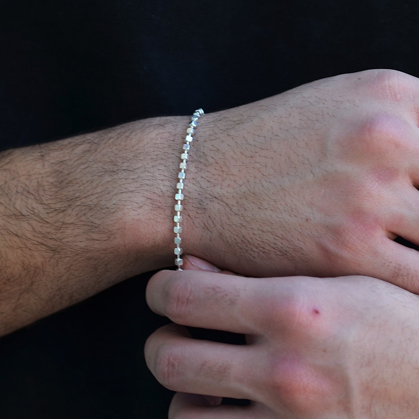 bracelet for men italian silver 925k box style