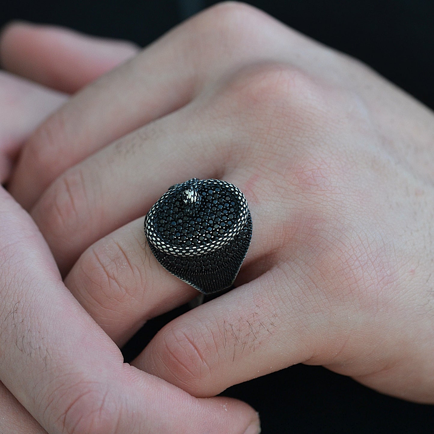Serpent Core Ring silver 925k