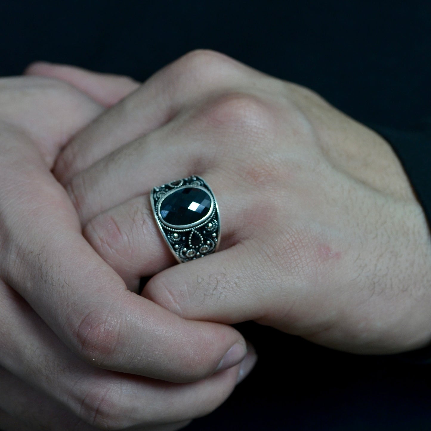 Midnight Heritage Ring silver 925k