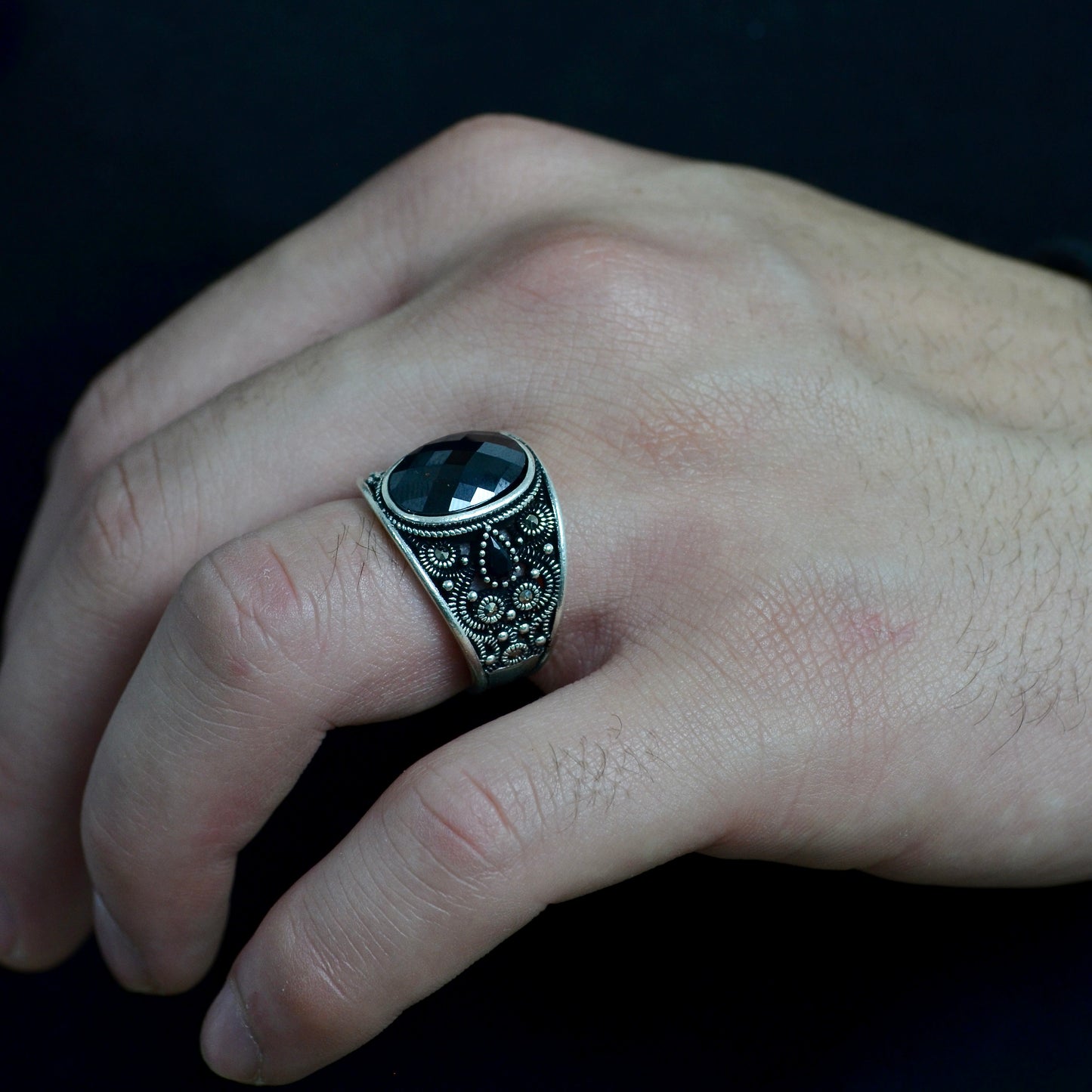 Midnight Heritage Ring silver 925k