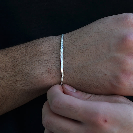 bracelet for men italian silver 925k snake style