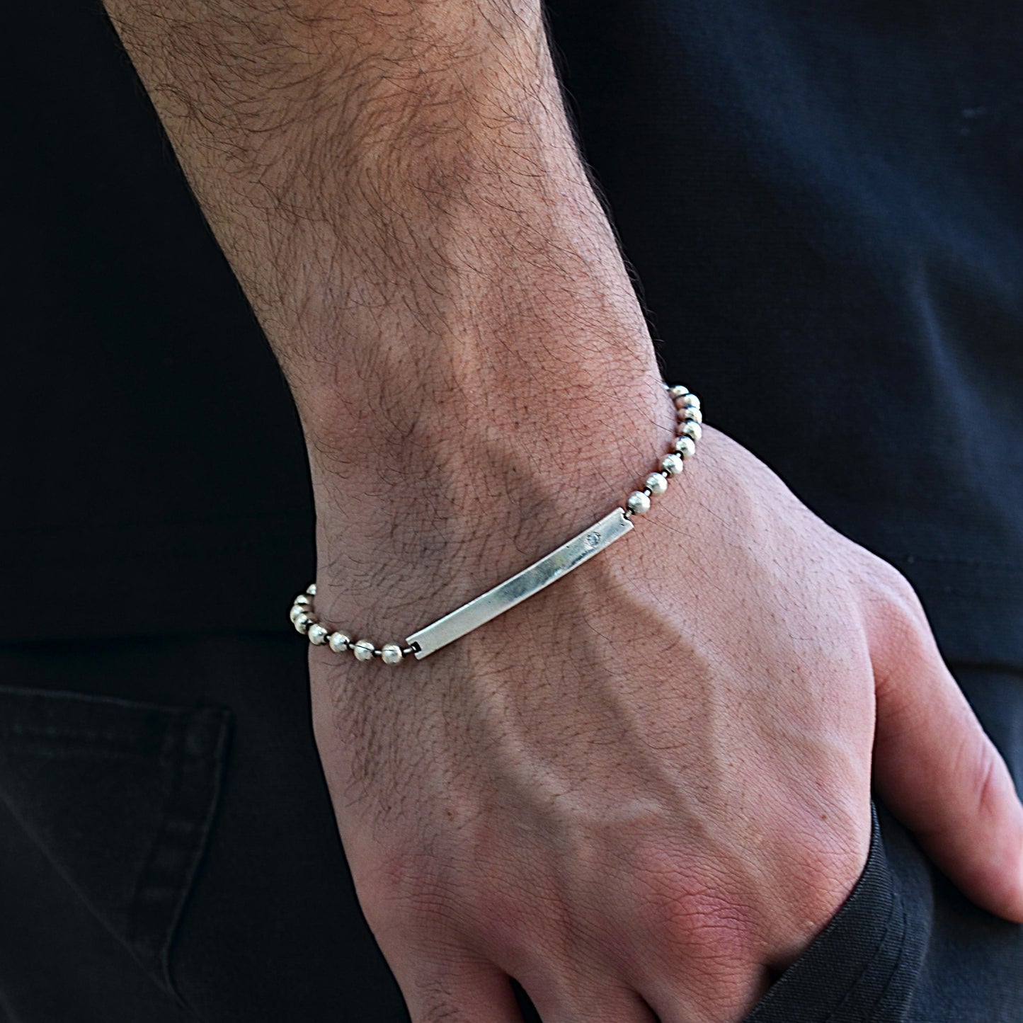 marine bracelet for men italian silver 925k